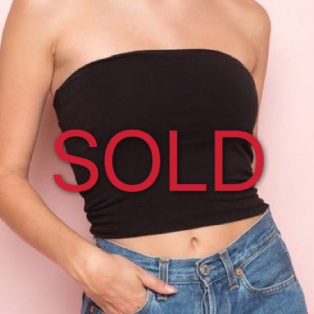 New Brandy Melville Black / Blue Tube Top